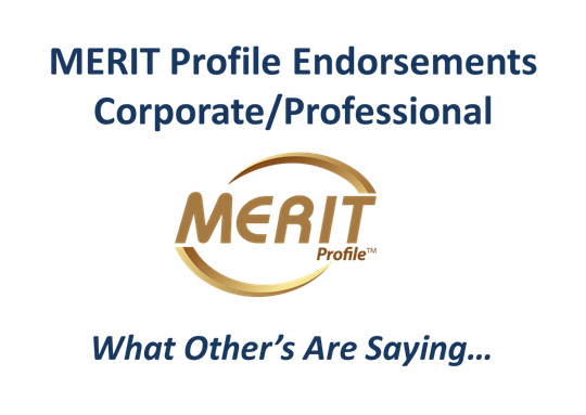 MERIT Profile Endorsements — What Others Are Saying